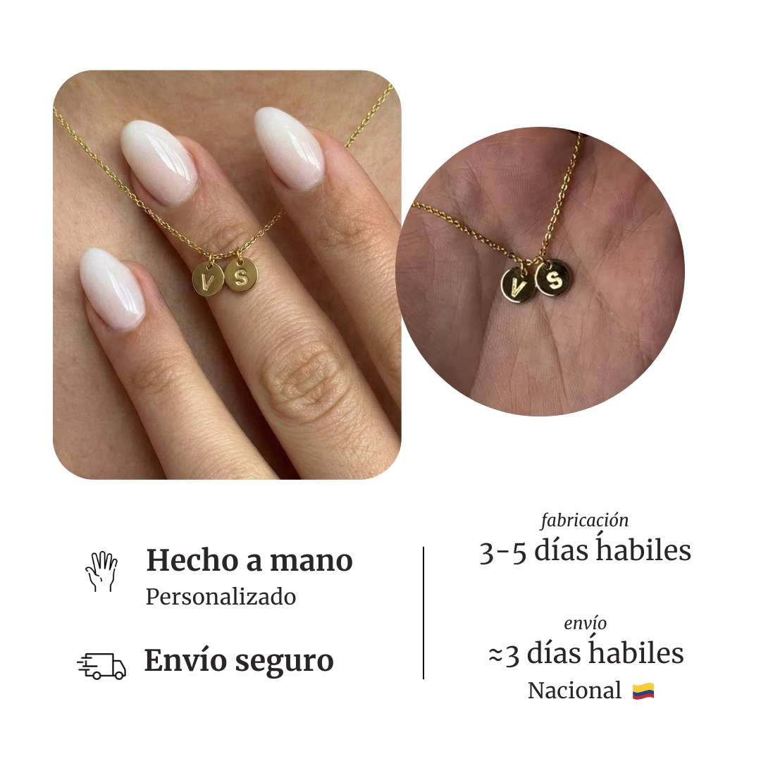 Collar con inicial personalizada