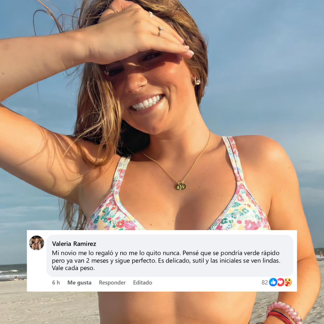 Collar con PAR de iniciales personalizadas