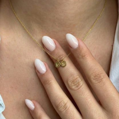 Collar con PAR de iniciales personalizadas