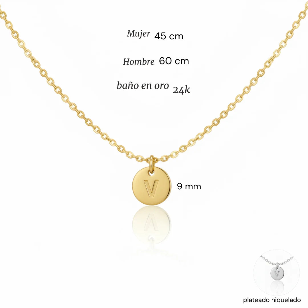 Collar con inicial personalizada