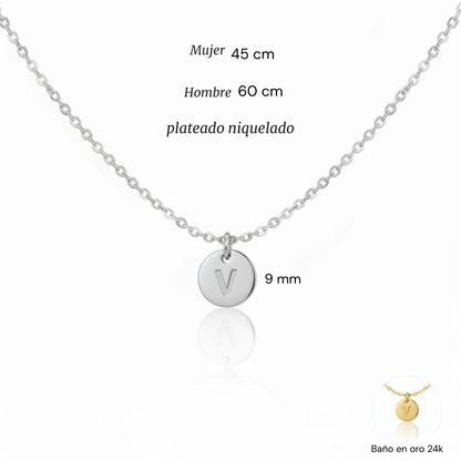 Collar con inicial personalizada