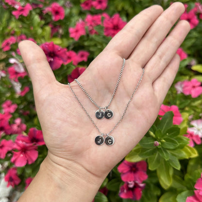 PAR de collares de iniciales para parejas